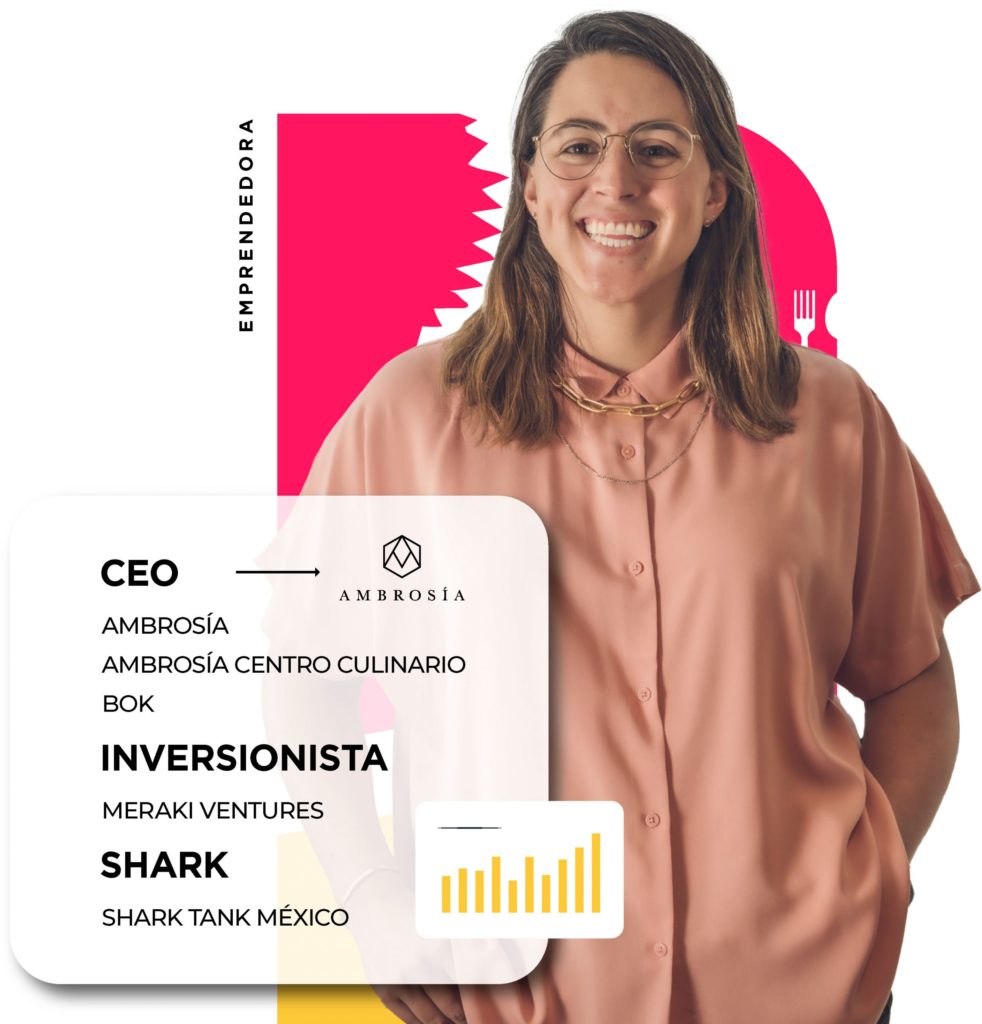 CEO de Ambrosía, inversionista y Shark, en Shark Tank México